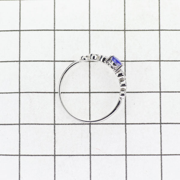 K18WG タンザナイト ダイヤモンド リング 0.40ct D0.15ct