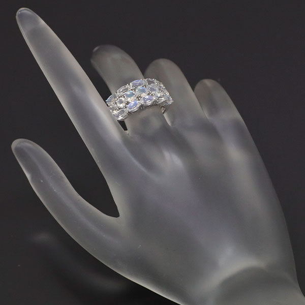 GSTV K18WG Moonstone Ring 3.20ct 