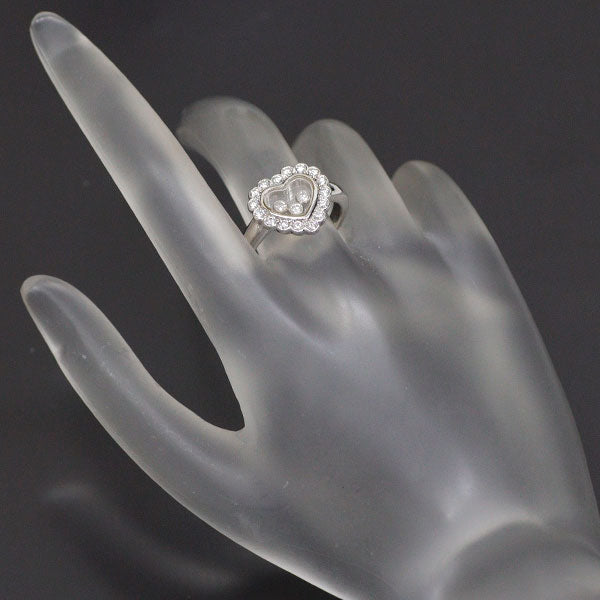 Chopard K18WG Diamond Ring Happy Diamond Heart 