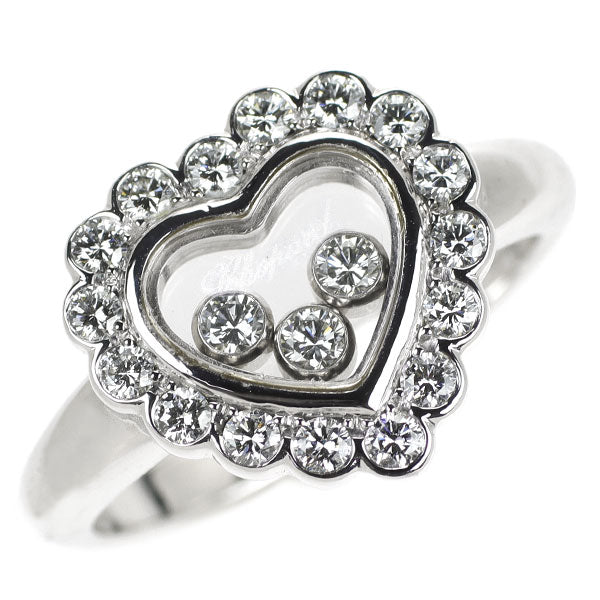 Chopard K18WG Diamond Ring Happy Diamond Heart 