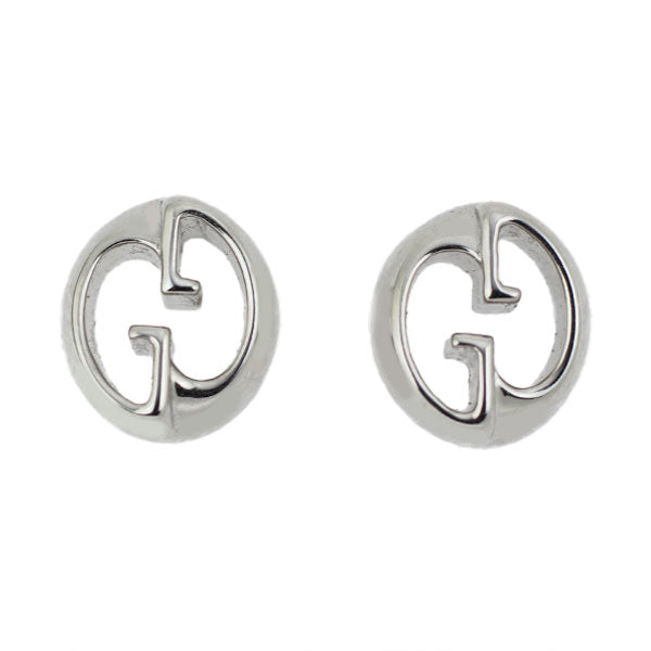 Gucci K18WG earrings with GG logo 