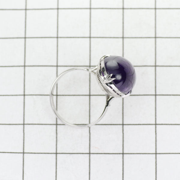 K14WG Amethyst Ring, Senbon-kashi 