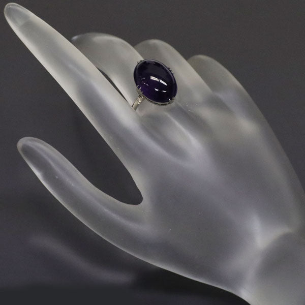 K14WG Amethyst Ring, Senbon-kashi 