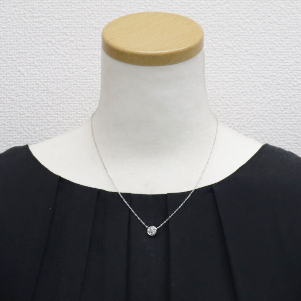 Tiffany Pt950 Diamond Pendant Necklace By the Yard 42.0cm 《Selby Ginza Store》 [S, polished to like new] [Used] 