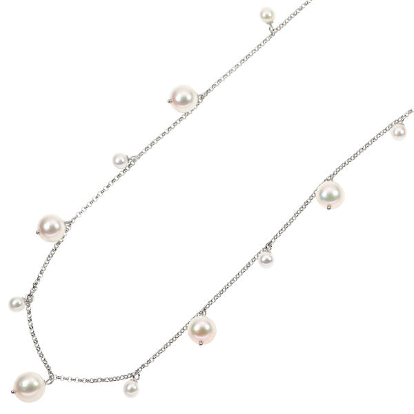 Pearly Tamikimoto K18WG Akoya pearl necklace, diameter approx. 3.7-6.9mm, station 