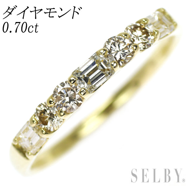 K18YG ダイヤモンド リング 0.70ct