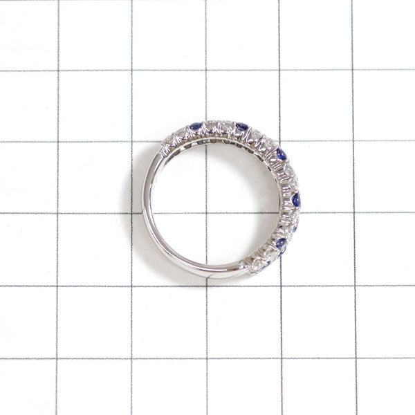 Pt900 サファイア ダイヤモンド リング 0.67ct D1.02ct