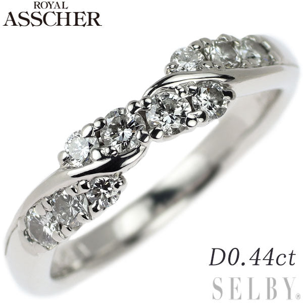 Royal Asscher Pt900 Diamond Ring 0.44ct – セルビーオンラインストア