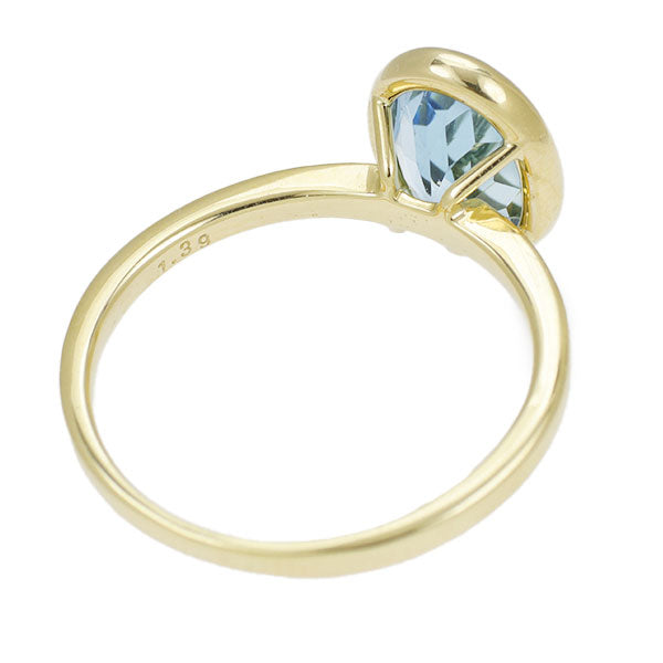 K18YG Aquamarine Ring 1.39ct 