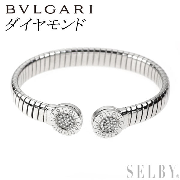 BVLGARI STEEL DIAMOND BANGLE BVLGARI BVLGARI TUBOGAS 