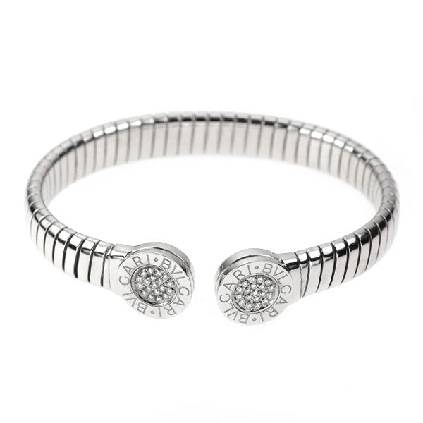 BVLGARI STEEL DIAMOND BANGLE BVLGARI BVLGARI TUBOGAS 