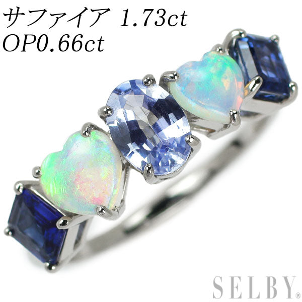 Pt900 サファイア オパール リング 1.73ct 0.66ct – セルビーオンラインストア