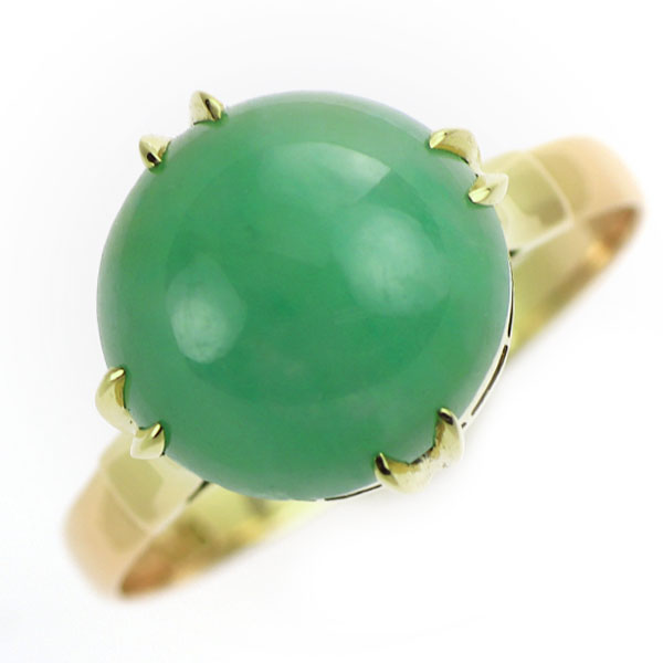 K18PG Jade Ring, Thousand Openwork 