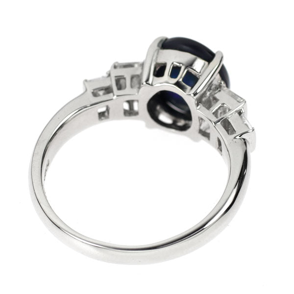 Pt900 ブラックオパール ダイヤモンド リング 1.48ct D0.68ct