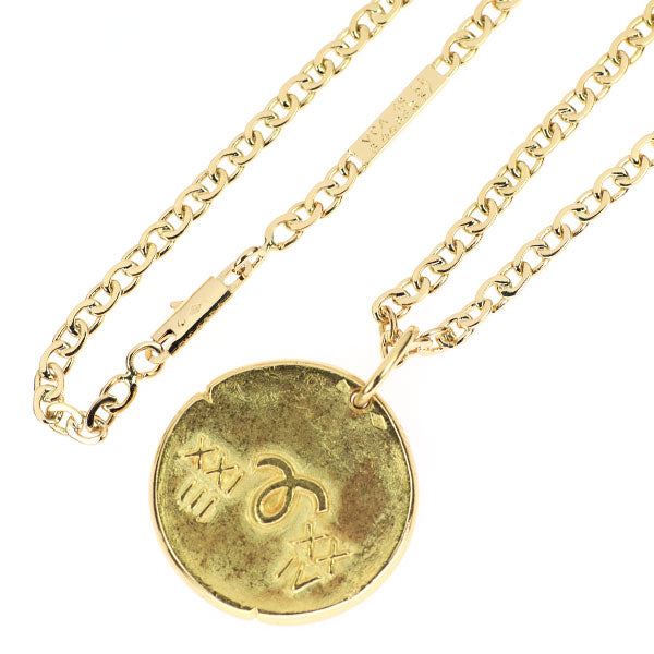 Van Cleef &amp; Arpels K18YG Pendant Necklace Zodiac Medal Arietis (Aries)《Selby Ginza Store》[S] [Polished like new] [Used] 