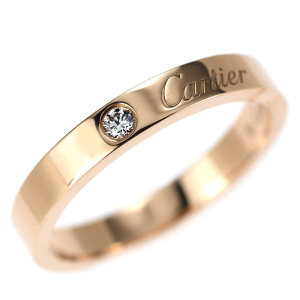 Cartier K18PG Diamond Ring C de Cartier size 53