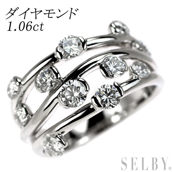 Pt900 ダイヤモンド リング 1.06ct