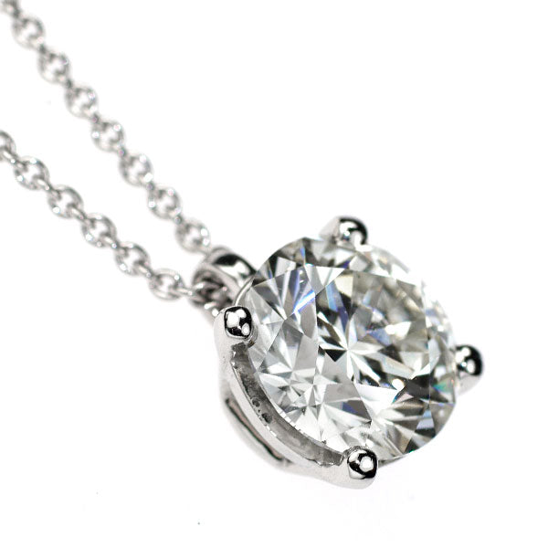 De Beers Pt950 Diamond Pendant Necklace 2.189ct J SI1 3EXHC 49.0cm 《Selby Ginza Store》 [S Like New Polished] [Used] 