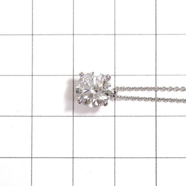 De Beers Pt950 Diamond Pendant Necklace 2.189ct J SI1 3EXHC 49.0cm 《Selby Ginza Store》 [S Like New Polished] [Used] 