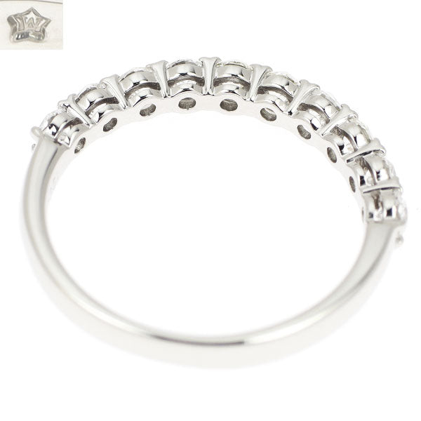 Wish Upon a Star Pt900 Diamond Ring 0.651ct Half Eternity 