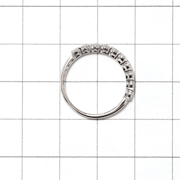 Wish Upon a Star Pt900 Diamond Ring 0.651ct Half Eternity 