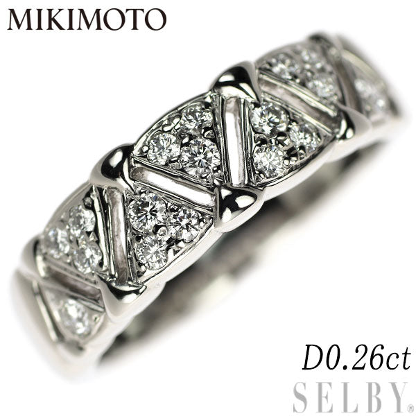 MIKIMOTO Pt950 Diamond Ring 0.26ct 