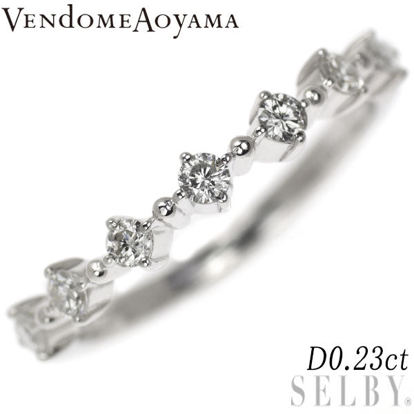 Vendome Aoyama Pt900 Diamond Ring 0.23ct 