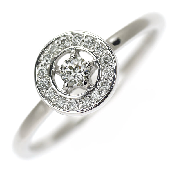 Wish upon a star K18WG Diamond Ring 0.086ct D0.07ct 