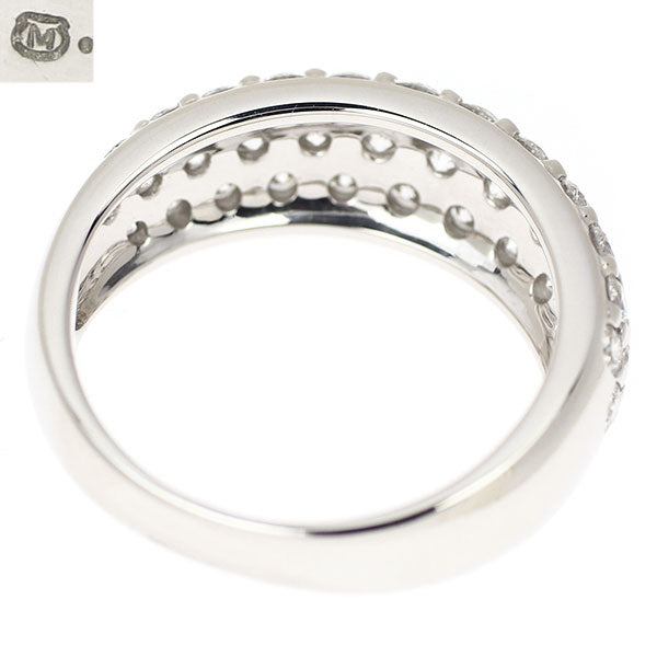 MIKIMOTO K18WG Diamond Ring 1.50ct Pavé 