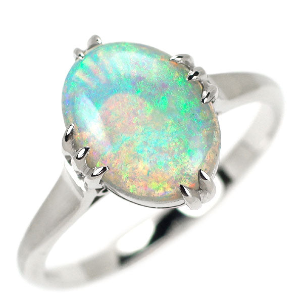 K14WG Opal Ring, Vintage Product with Senbon-Okashi 