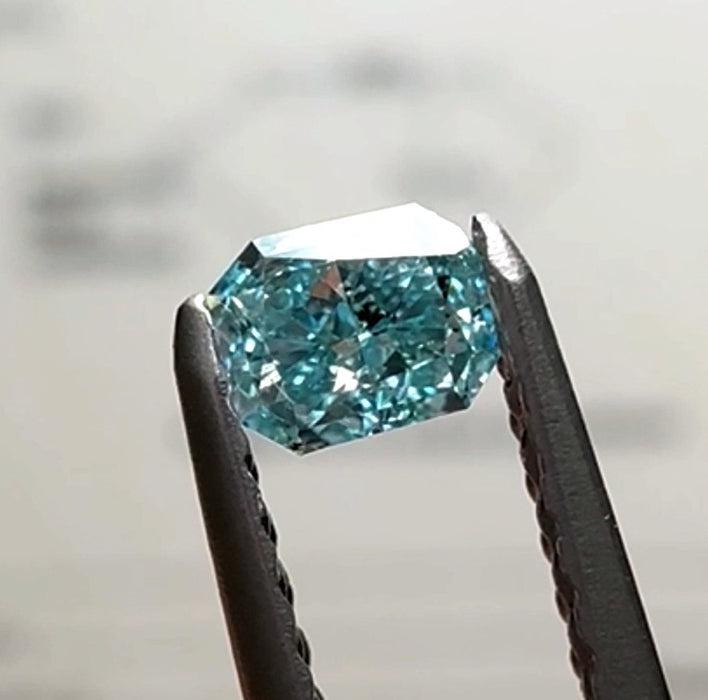 Brand new GIA certified natural intense blue diamond loose stone 0.209ct FIGB SI2 