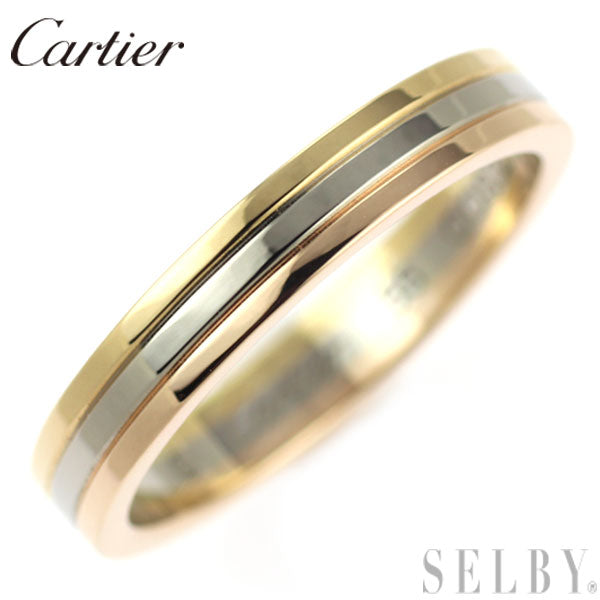 Cartier K18YG/WG/PG Ring Size 55 Vendome 