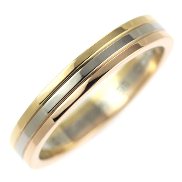 Cartier K18YG/WG/PG Ring Size 55 Vendome 