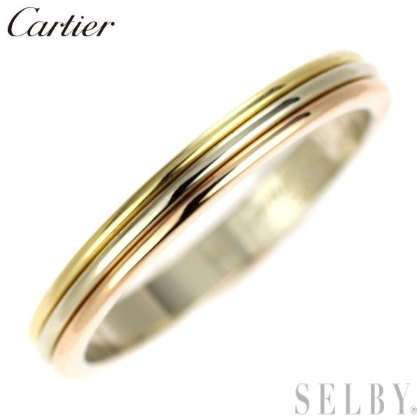 Cartier K18YG/WG/PG Ring Size 59 Vendome 