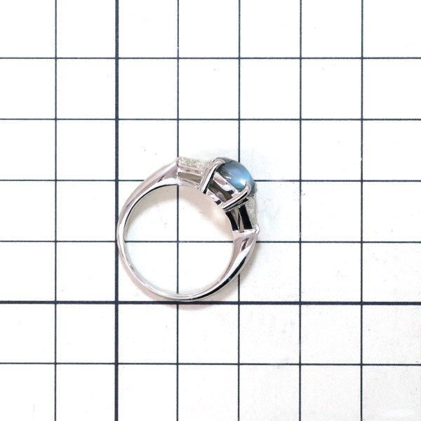 三越 Pt900 アレキサンドライト キャッツアイ ダイヤモンド リング 2.45ct D0.67ct