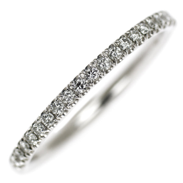 Harry Winston Pt950 Diamond Ring Micro Pavé Half Eternity 