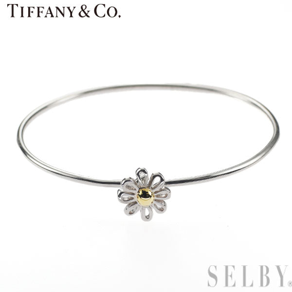 Tiffany SV/K18YG Bangle Daisy Flower 