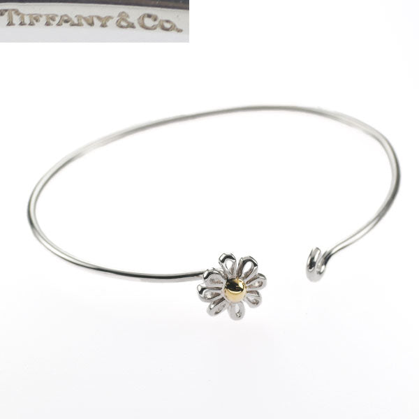 Tiffany SV/K18YG Bangle Daisy Flower 