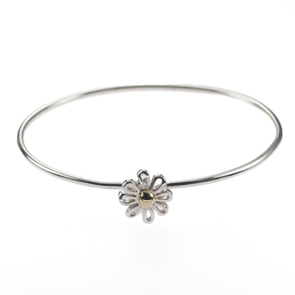 Tiffany SV/K18YG Bangle Daisy Flower 