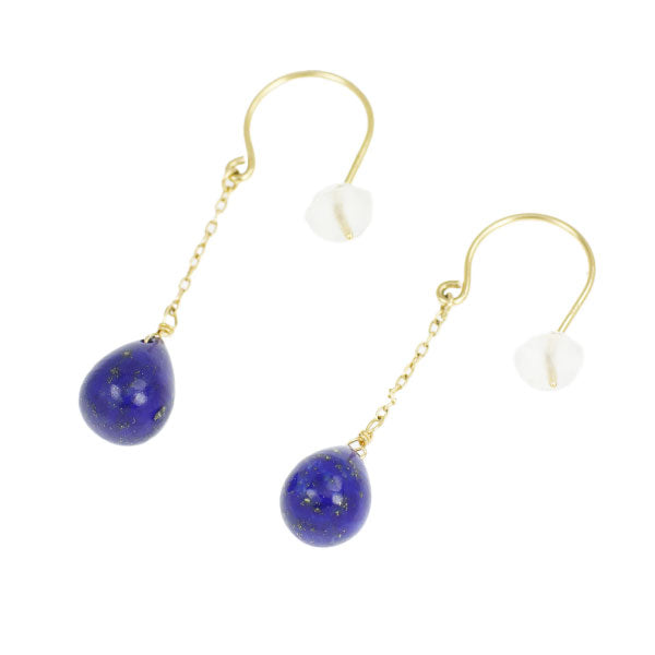 K18YG Lapis Lazuli Earrings 