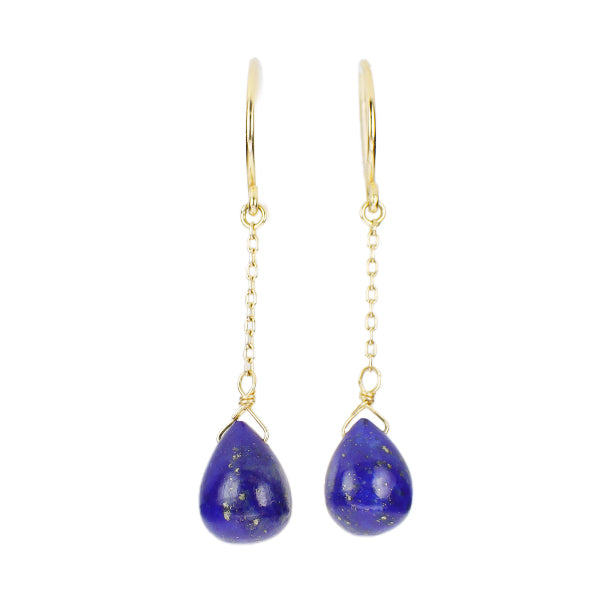 K18YG Lapis Lazuli Earrings 