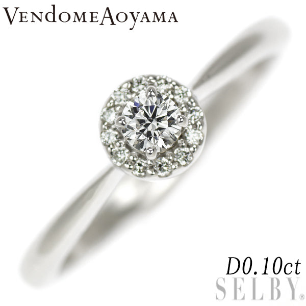 Vendome Aoyama Pt950 Diamond Ring 0.10ct 