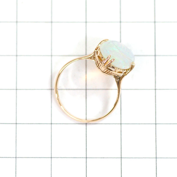 K18YG Opal Ring, Vintage Product, Senbon-kashi 