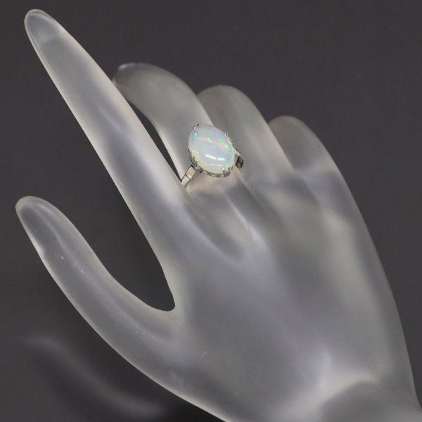 K14WG Opal Ring, Vintage Product with Senbon-Okashi 