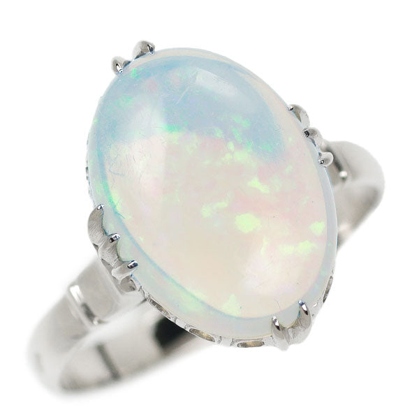 K14WG Opal Ring, Vintage Product with Senbon-Okashi 