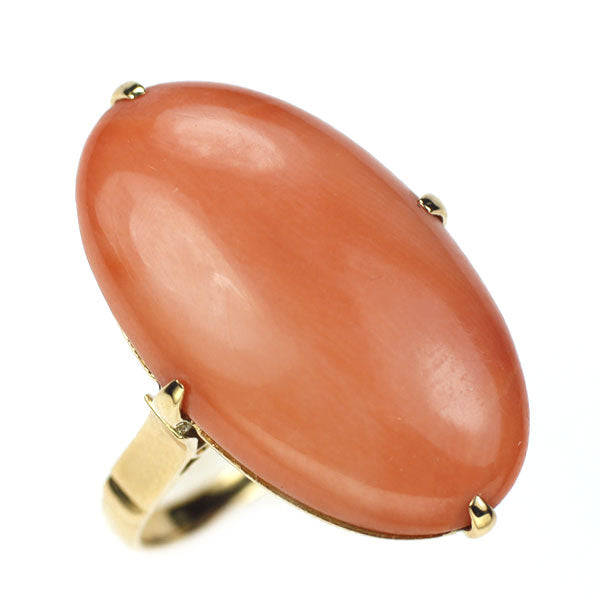 K18PG Coral Ring, Vintage Product, Senbon-kashi 