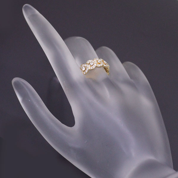 K18YG diamond ring 2.00ct full eternity 