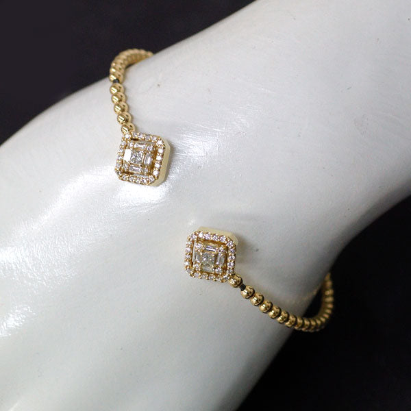 K18YG Diamond Bangle 0.50ct 