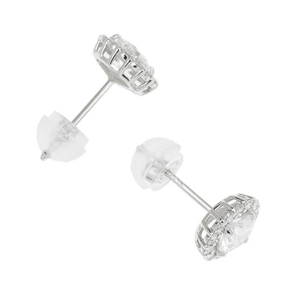 New Pt900 Diamond Earrings 0.645ct G/H SI1-2 G D0.20ct [Escore] 