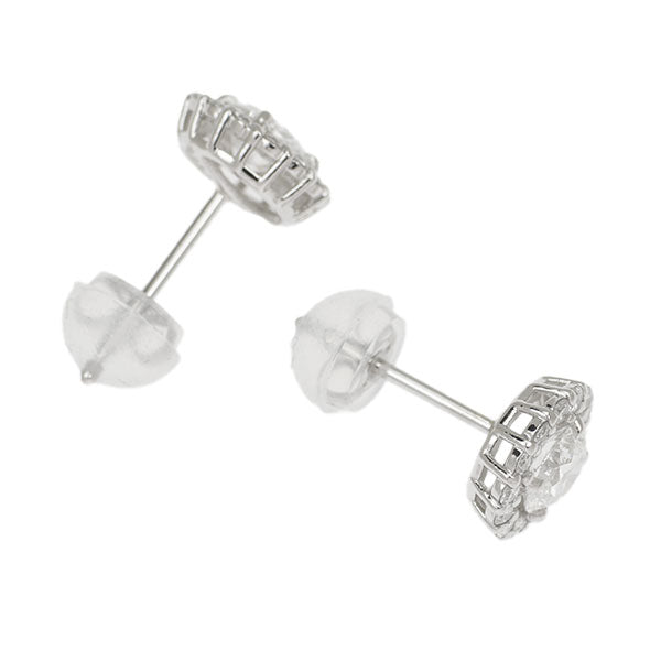 New Pt900 Diamond Earrings 0.603ct G SI1-2 VG/G D0.20ct [Escore] 